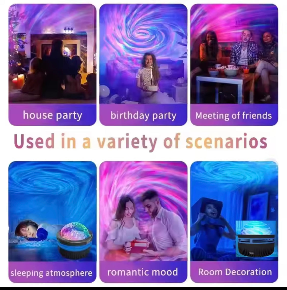 Galaxy Sky Projector Lamp – Transform Your Room Into a Cosmic Vibe